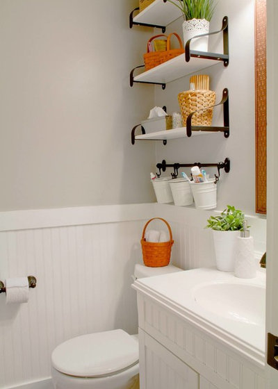 American Traditional Bathroom by Jessica Flamos Interior Design