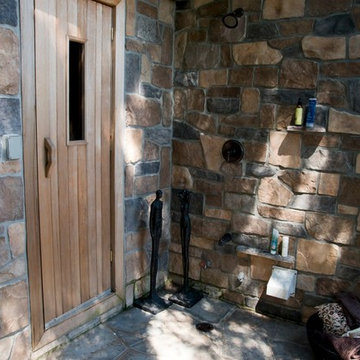 Outdoor Shower & Sauna, Private Residence, Hockley Valley, ON