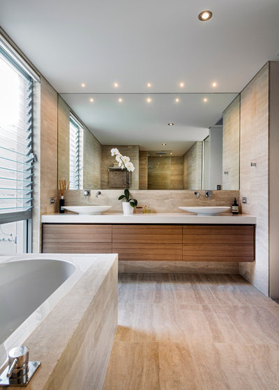 Beach Style Bathroom by Liz Prater Design Home