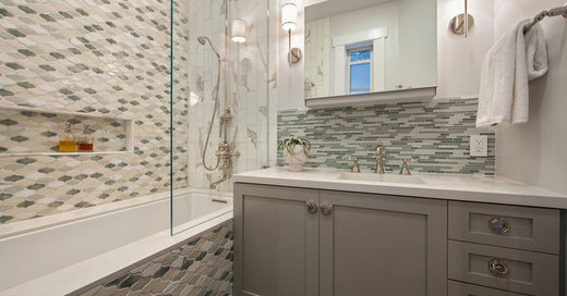 Room of the Day: Tile Patterns Mix It Up in a Master Bath