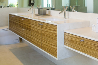 Pacific Heights, San Francisco - Contemporary Floating Vanity