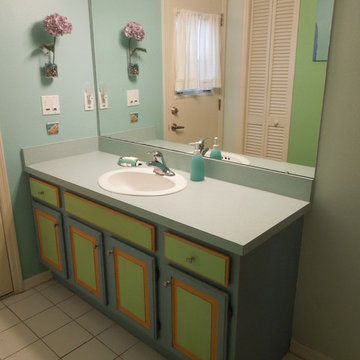Painted Bathroom Cabinet
