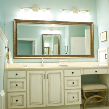 Painted Ivory Master Bathroom for Parade of Homes