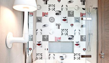 26 Small Bathrooms With Arty, Patterned Tiles