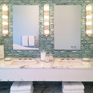 Pandora Glass Mosaic Bathroom Wall