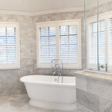 Panoramic view into the master suite