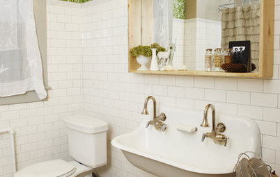 Small-Bathroom Secret: Free Up Space With a Wall-Mounted Sink