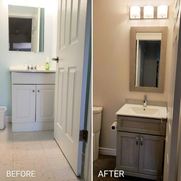 Part 1: Before and After Powder Bathroom Upgrade in Brantford
