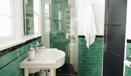 Room of the Day: Retro Style Returns to a 1930s Bathroom