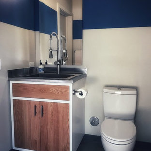 Bäder mit Einbauwaschbecken und Edelstahl-Waschbecken/Waschtisch Ideen