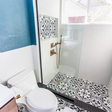 Patterned Bathroom Remodel
