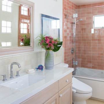 Peachy Beach Bathroom