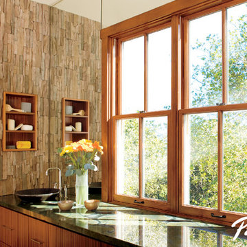Pella® Architect Series® double-hung windows add style