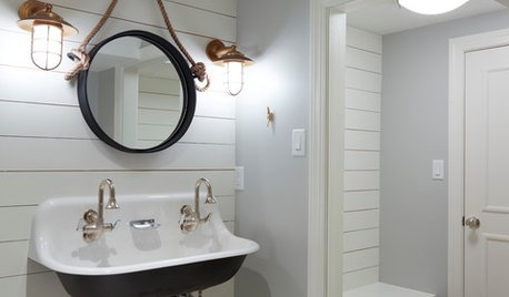 Room of the Day: Basement Bathroom With Nautical Flair
