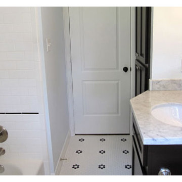Penny Tile & Subway Tile Bathroom