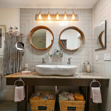 Pink and Gray Master Suite