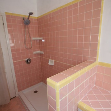 Pink Shower Tiles