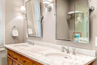 Inspiration for a craftsman bathroom remodel in Denver