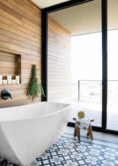 Transitional Bathroom by Tidal Interiors