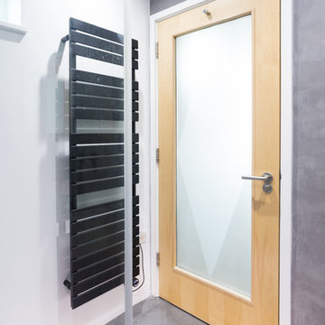 Polished concrete bathroom - Wapping, London E15