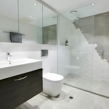 Port Melbourne Home - Contemporary Hexagonal Bathroom