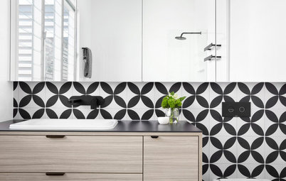 Room of the Day: Monochrome Bathroom Plays With Shapes