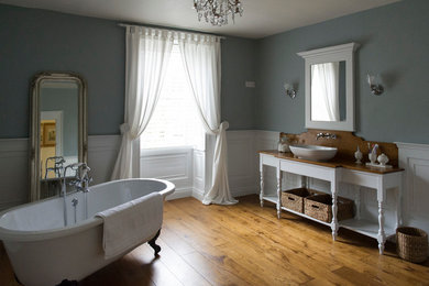 This is an example of a farmhouse bathroom in Gloucestershire.