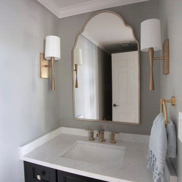 Powder Room at Country Manor Home in New Hope, PA