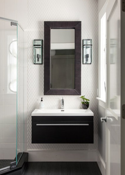 Contemporary Bathroom by Roomscapes Cabinetry and Design Center