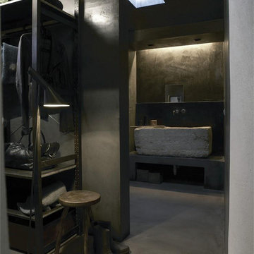 Powder Rooms (Modern Mixed with Old Stone)
