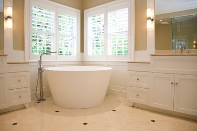 Inspiration for a transitional bathroom remodel in New York