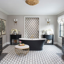 baths with decorative tile floors