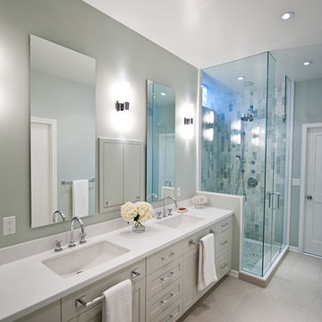 Pure White Caesarstone Bathroom Vanity