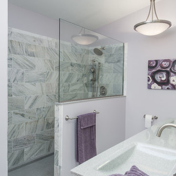 Purple and Gray Bathroom