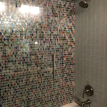Rainbow Love Beads Bathroom Tile