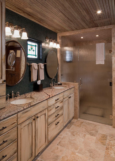 Rustic Bathroom by Rachel Mast Design