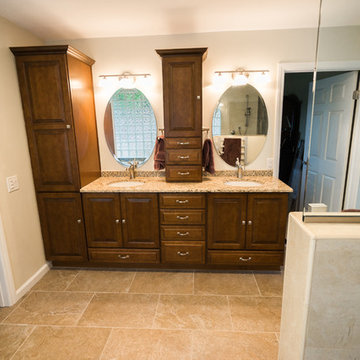 Rancho Bernardo Master Bathroom Remodel with Tower Cabinets