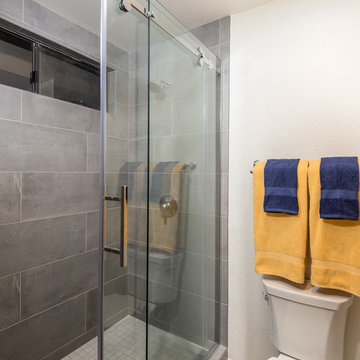 Rancho Penasquitos Shower Glass Sliding Door in Master Bathroom Remodel