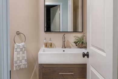 Bathroom - farmhouse bathroom idea in Orange County