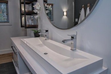 Inspiration for an industrial bathroom remodel in Toronto
