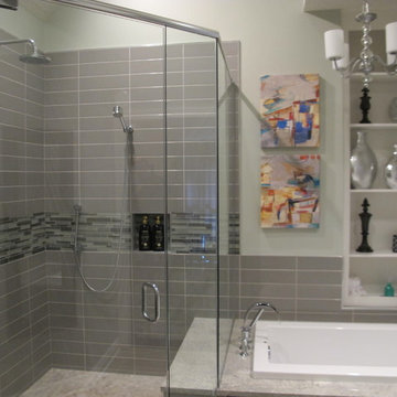 Rearranged Master Bathroom w/ Enlarged Shower