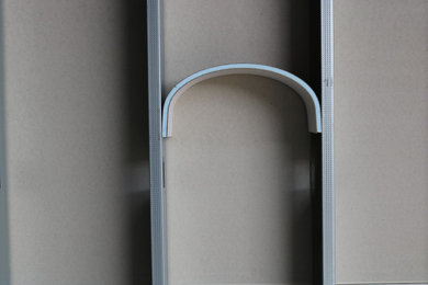 Recessed Curved Wall Shelf