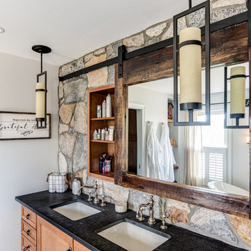 Reclaimed Rustic Barn Door Mirror Medicine Cabinet