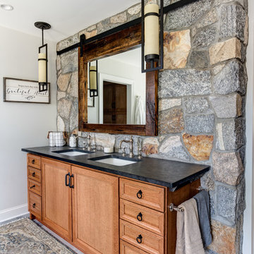 Reclaimed Rustic Barn Door Mirror Medicine Cabinet