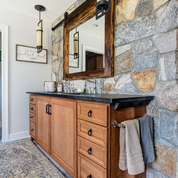 Reclaimed Rustic Barn Door Mirror Medicine Cabinet