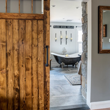 Reclaimed Rustic Master Bath Suite