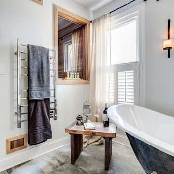 Reclaimed Rustic Master Bath Suite