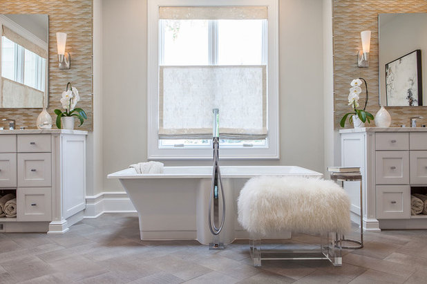 Transitional Bathroom by Michelle's Interiors