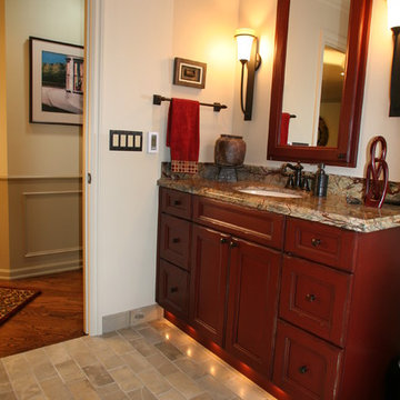 Red Bathroom Vanity