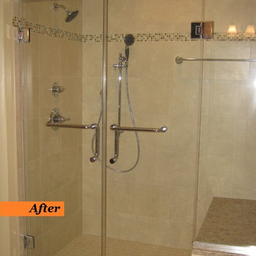 Redesigned Bath w/ Modern Shower